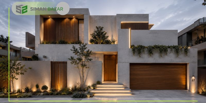 نمای سیمان سفید 4