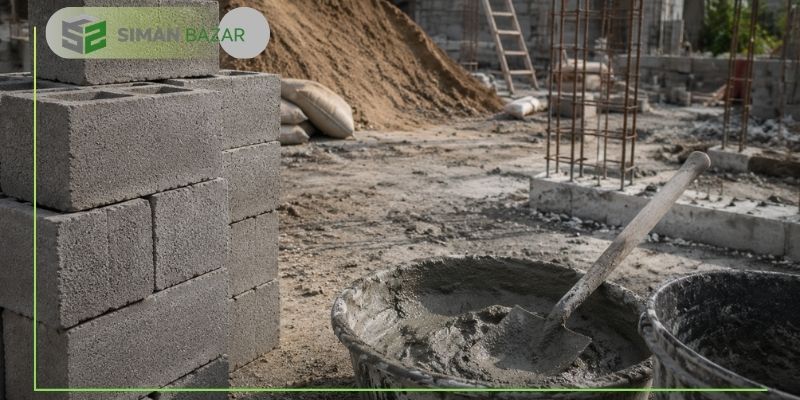 تفاوت مصرف سیمان در بلوک سیمانی با آجرچینی