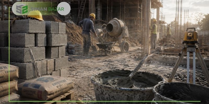 فرمول سریع محاسبه مصرف سیمان در هر متر مربع دیوار بلوک سیمانی