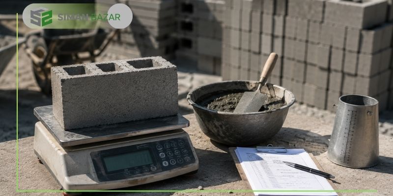محاسبه مقدار سیمان در ۱ متر مربع دیوار بلوک سیمانی