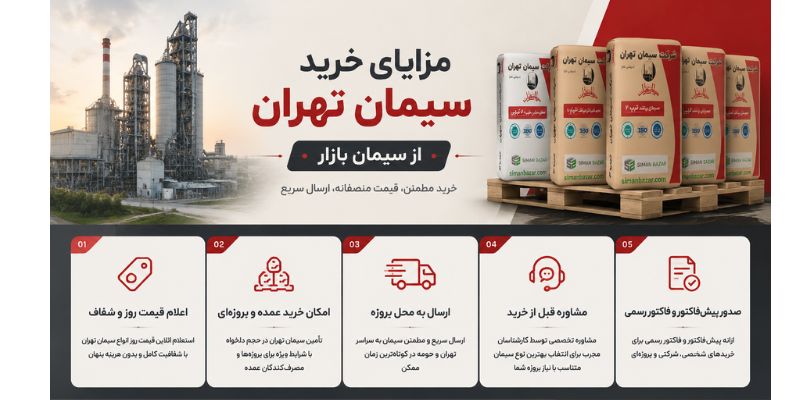 مزایای خرید سیمان تهران